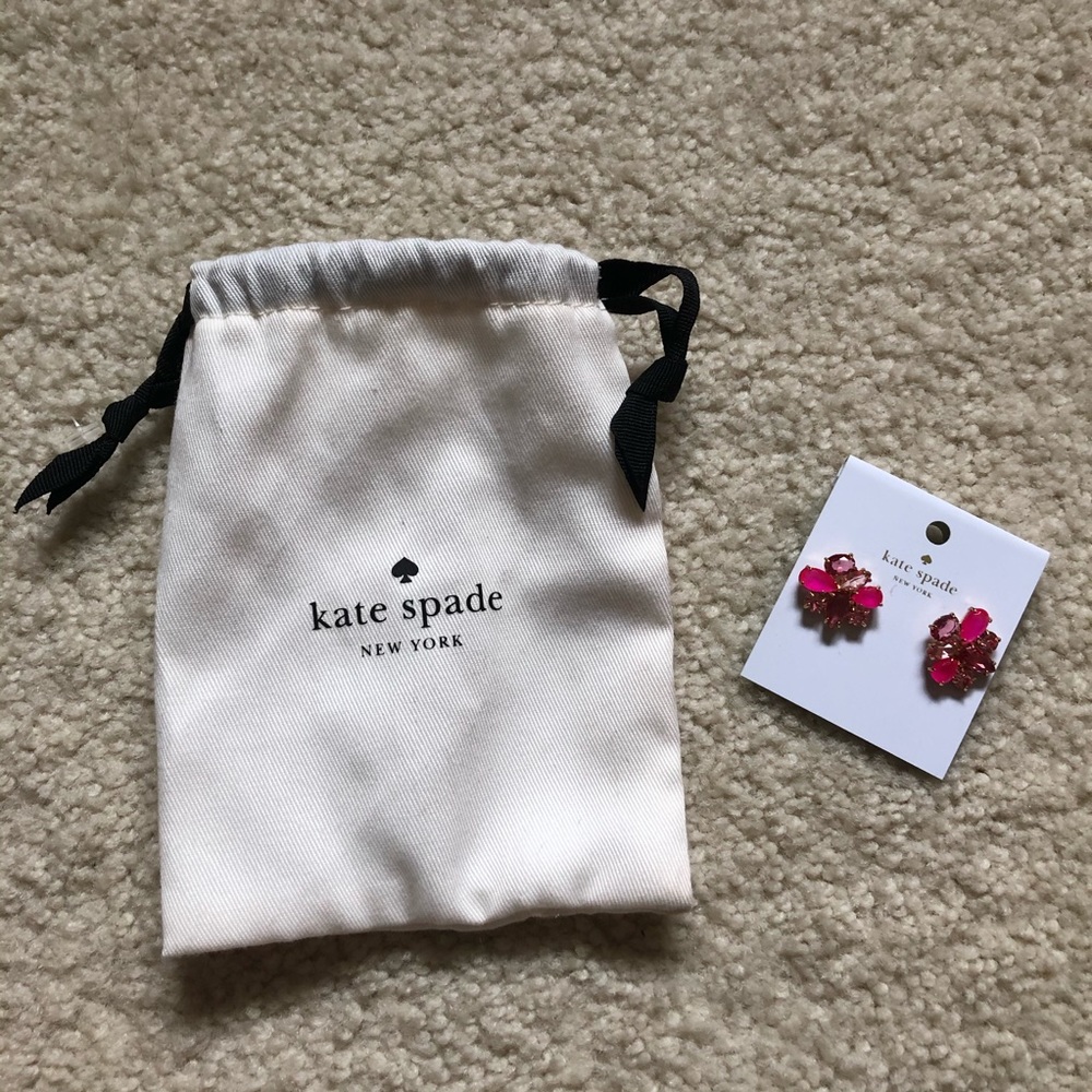 Kate Spade pink multi stone earrings